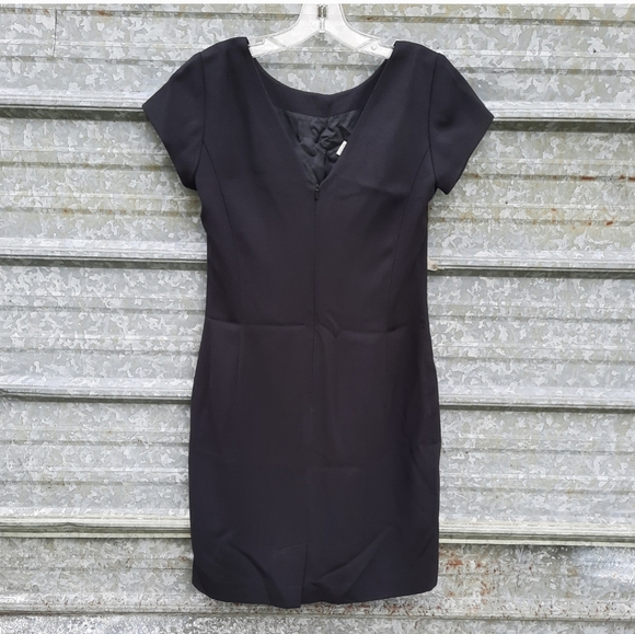 Black Silky Ann Taylor Sheath Dress - Picture 10 of 11